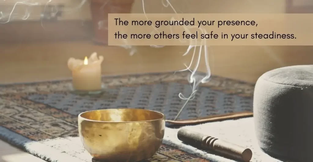 Inner freedom and grounded presence mindset image